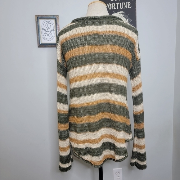 Harlow Small Knit Slouchy Striped Sweater - Picture 8 of 14